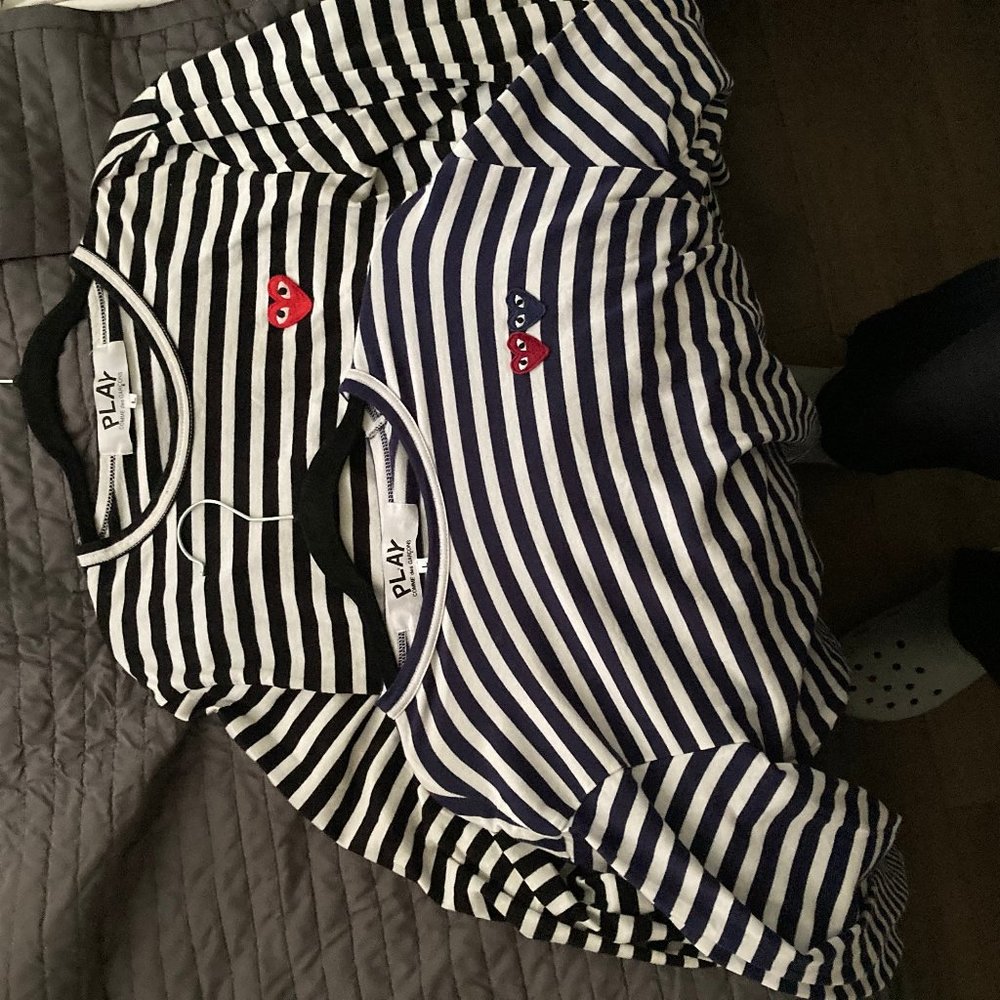 Comme Des Garcons Striped Long Sleeves